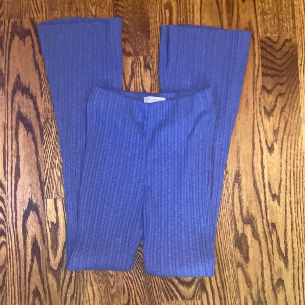 Urban outfitters ribbed flare pants